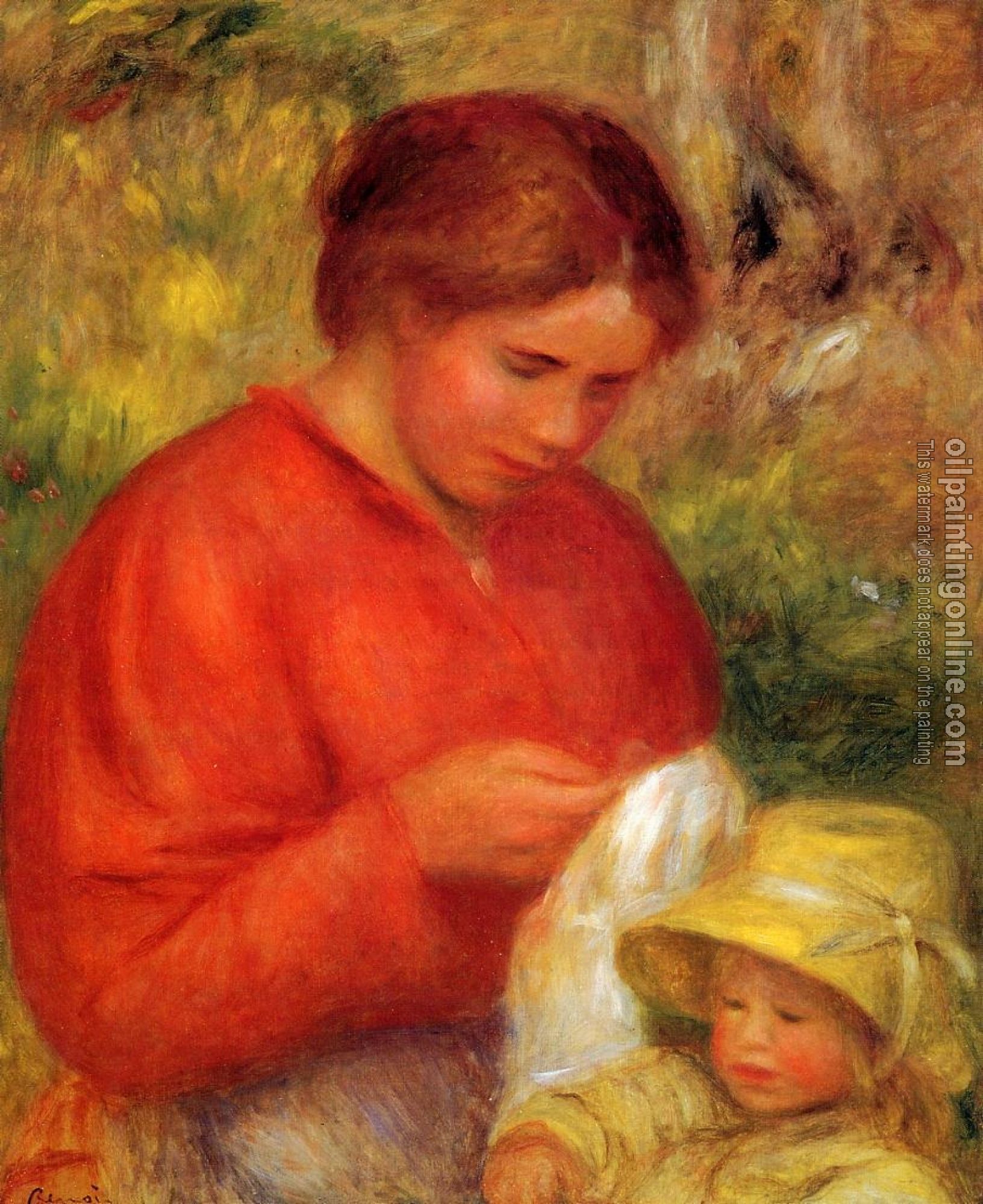 Renoir, Pierre Auguste - Woman and Child